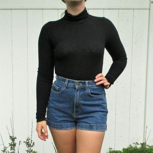 *SOLD* Black Turtle Neck Long Sleeve Bodysuit